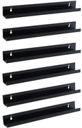 Sooyee 6 Pack Book Shelves,15 Inch Floating Shelf Display Shelf,Acrylic Shelves for Wall,Reading Nook,Funko Pop Display Case,Cor