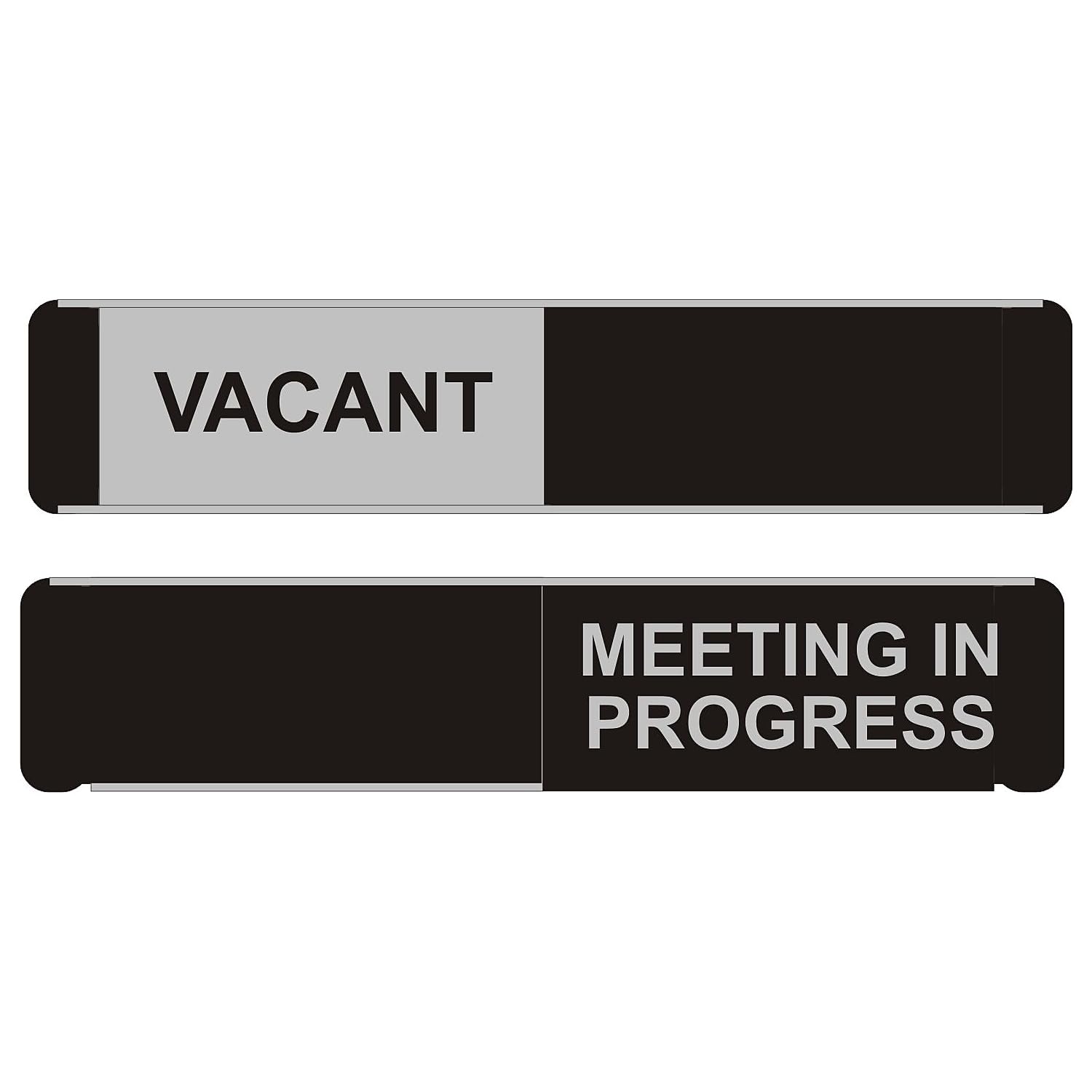 Seco Sliding Aluminum Sign 10'X 2' Messaging, Vacant/Meeting In Progress (Of139)