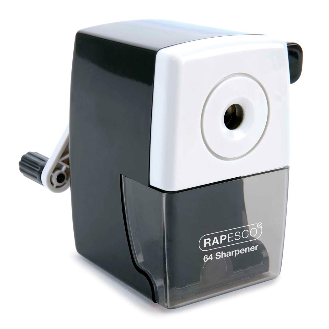 Rapesco 64 Desk Top Pencil Sharpener, Black (R64000B2)