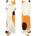 MIAOHAHA Long Plush Toy Cat Pillow Cute Plush Cat Toy Doll Stuffed Animal Cat Hugging Pillow for Sleeping Gift for Kids and Girl