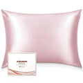 Adubor Silk Pillowcase For Hair And Skin With Hidden Zipper, Both Sides 23 Momme Silk Pillow Case, Queen Size 20  30 Inches, Pin
