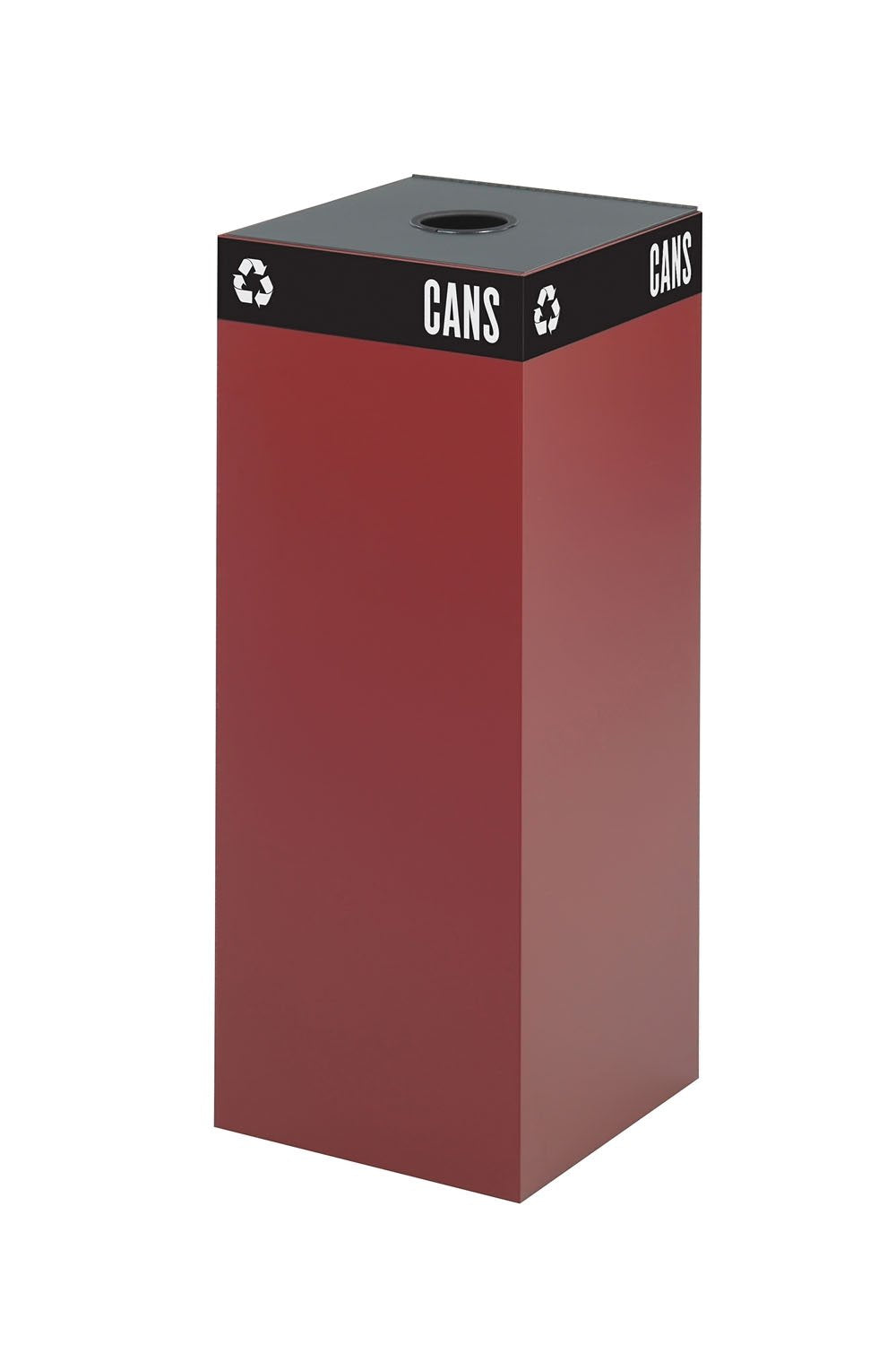 Safco Public Square Burgundy Base 37-Gallon