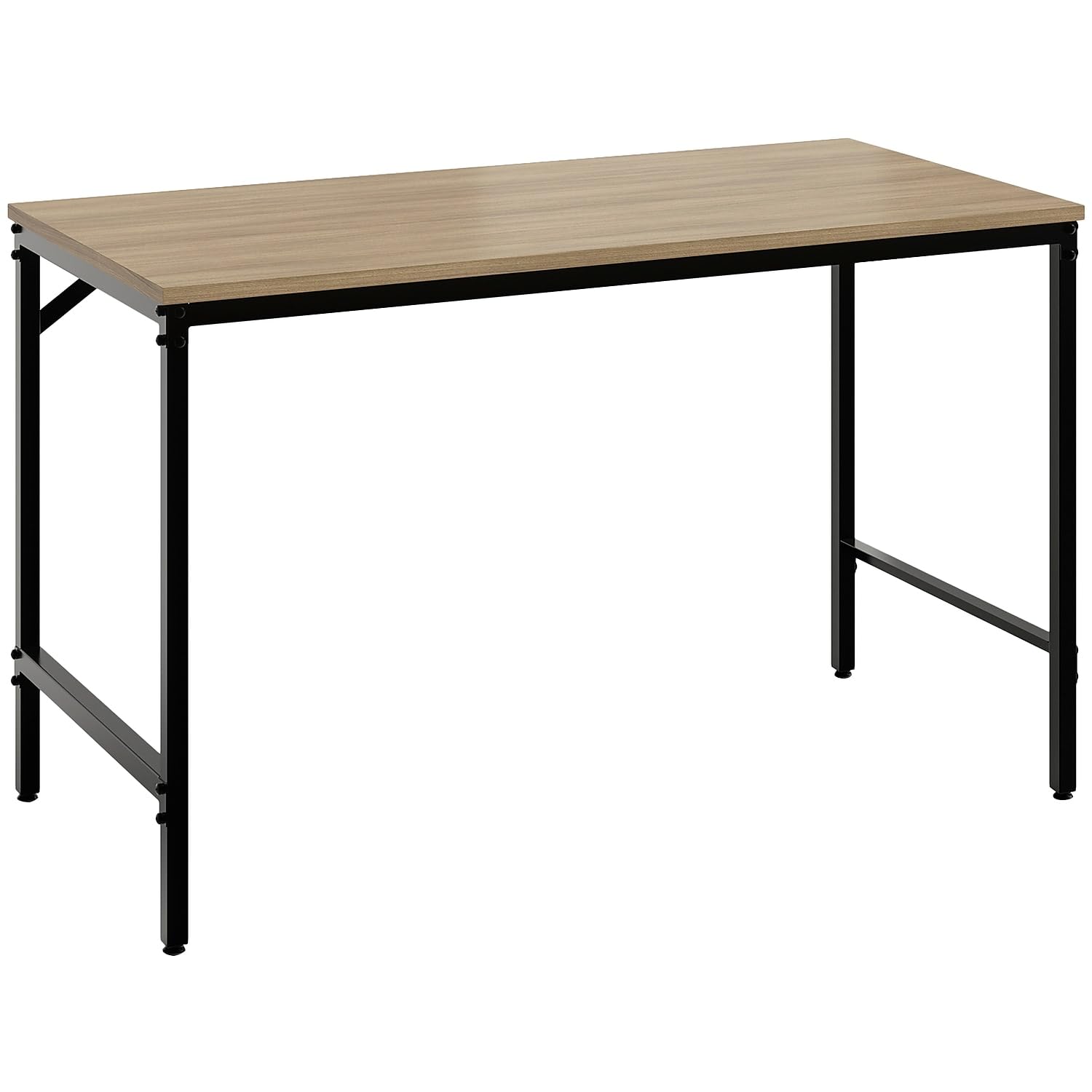 Safco Simple Sterling Ash Work Desk with Metal Legs
