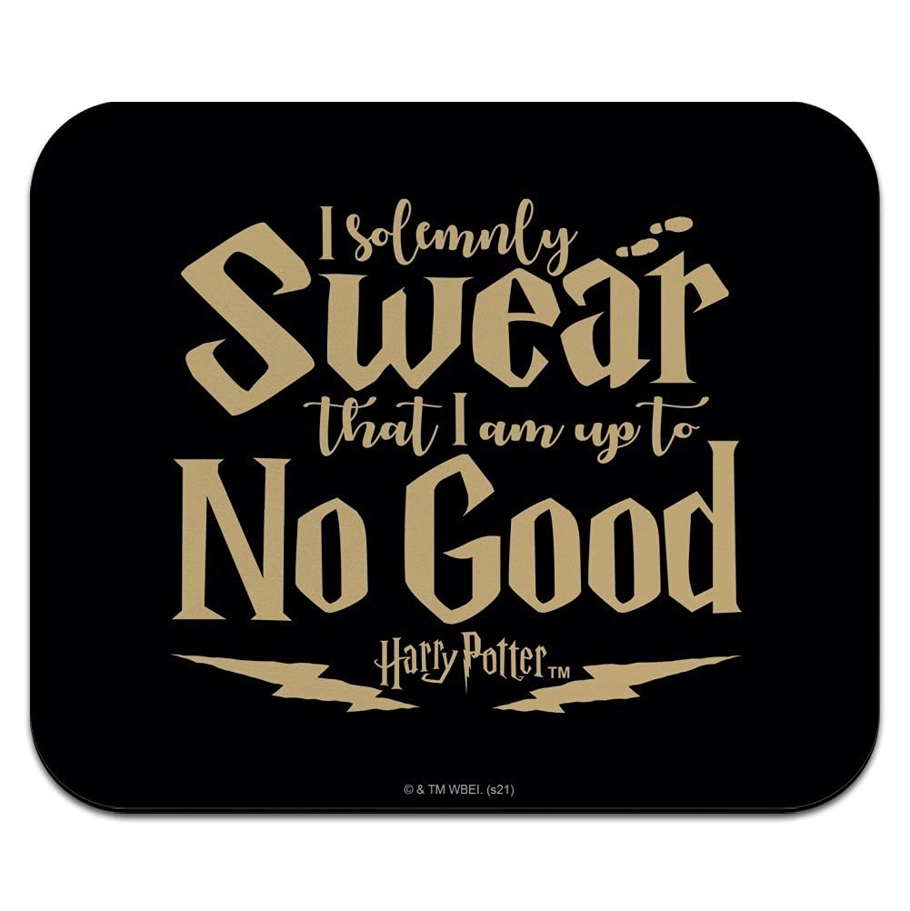 Harry Potter I Am Up To No Good Low Profile Thin Rubber Mouse Pad Mousepad