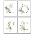 Love Botanical Simple Life Green Leaf Painting Bathroom Wall Decor Art Print Set of 4(8   X10   ), Boho Leaf Eucalyptus Wall D  