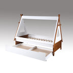 simple relax Loreen Twin Bed in Oak & White Finish