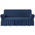 NIcEEc Sofa Slipcover Blue Sofa cover 1 Piece Easy Fitted Sofa couch cover Universal High Stretch Durable Furniture Protector wi