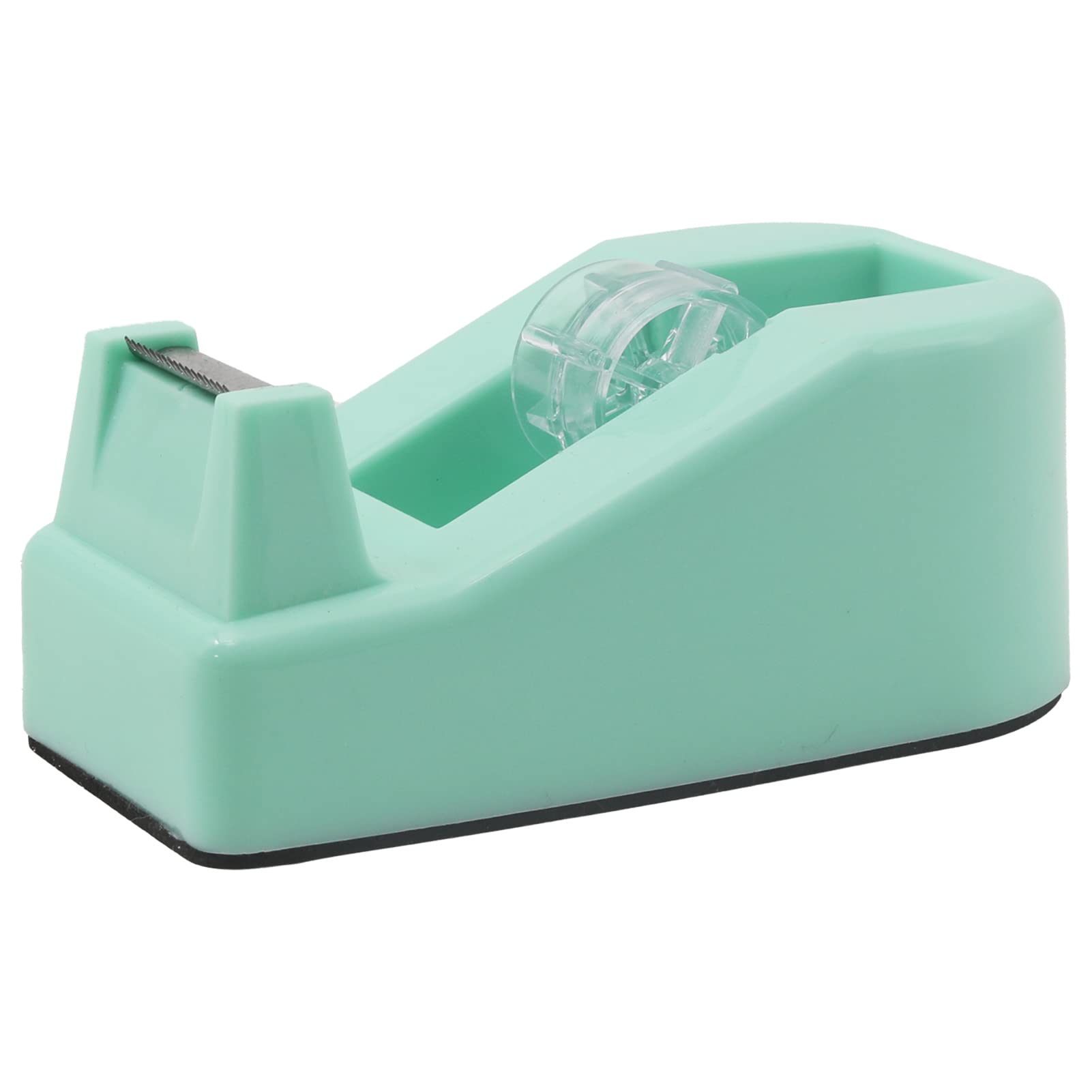 Roseup Desktop Tape Dispenser Heavy Duty Desk Accessories Floral Office Tape Dispensers, Weighted Non-Skid Base, Macaron Green
