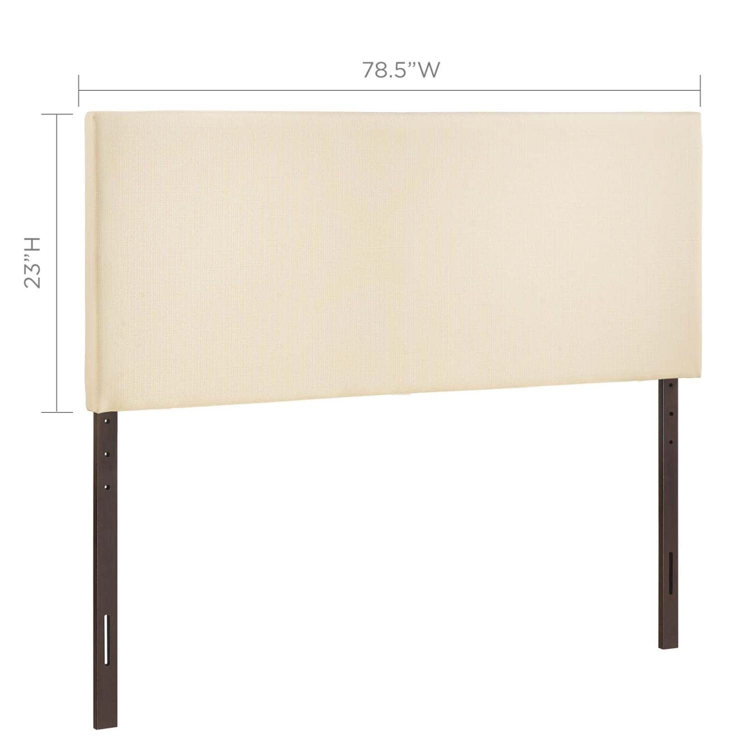 CasaFoyer  Region Linen Fabric Upholstered King Headboard | Luxurious & Serene Upgrade for Your Bed