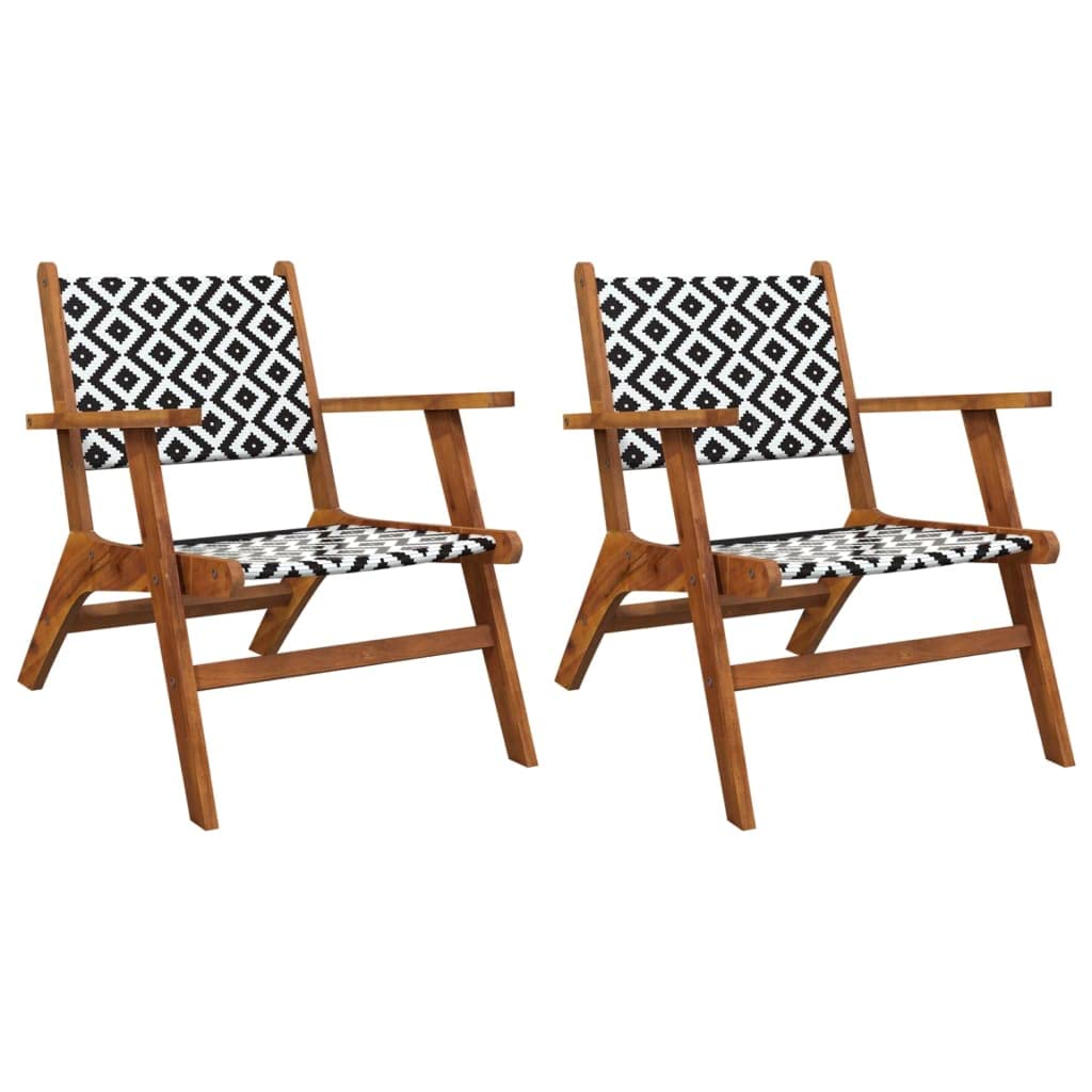 SKM Patio Chairs 2 pcs Solid Acacia Wood-6250
