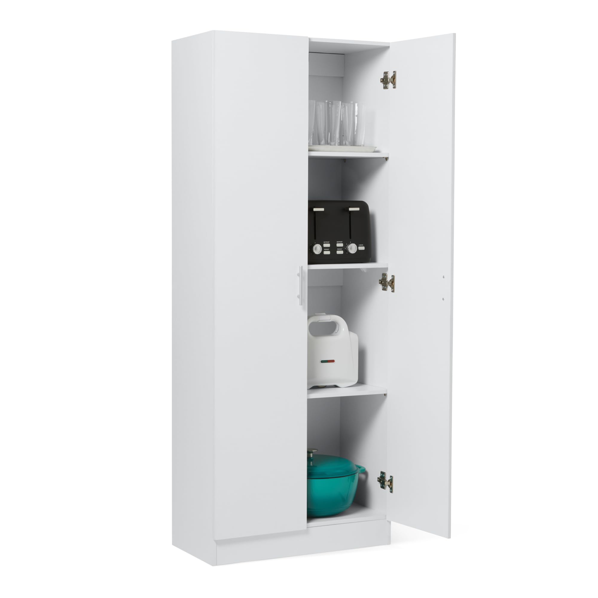 Amazon Basics Storage Cabinet for Kitchen Pantry, White