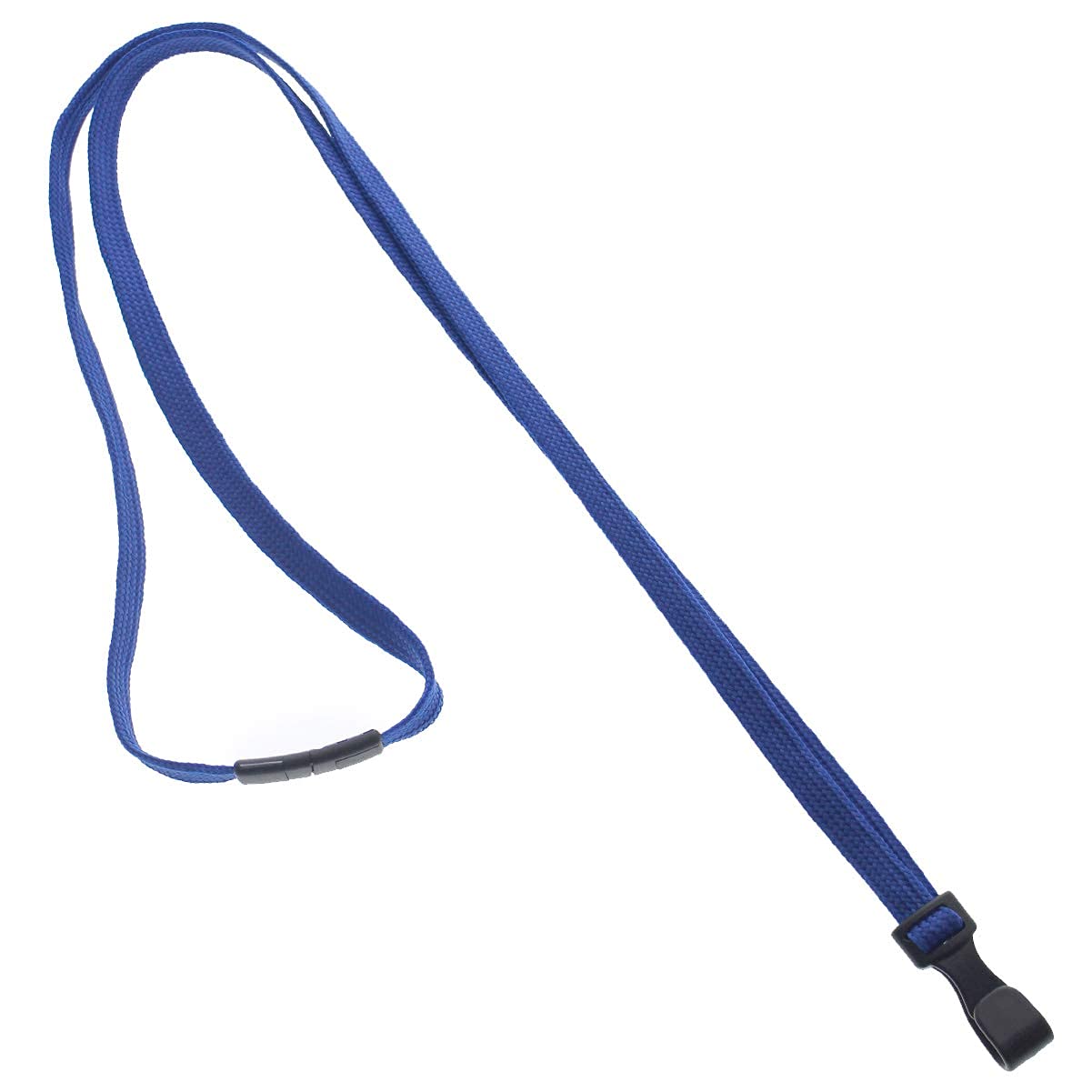 5 Pack - Mri Safe Id Lanyards (No Metal) With Plastic No Twist Clip & Safety Breakaway Clasp - Great For Radiology Pathologists