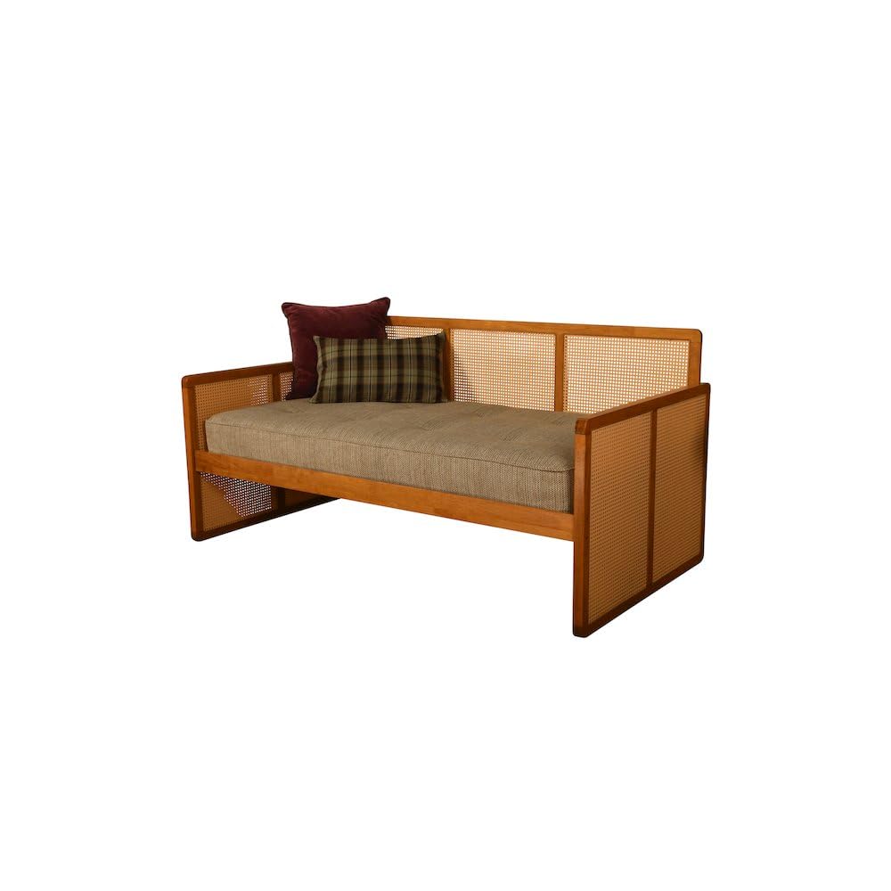 Abaco Daybed-Honey Finish-Taxi Woodsmoke Mattress