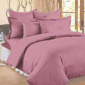 Home Stylish 400Tc Microfiber Satin Stripe Cotton Ac Comforter Only Double Onion