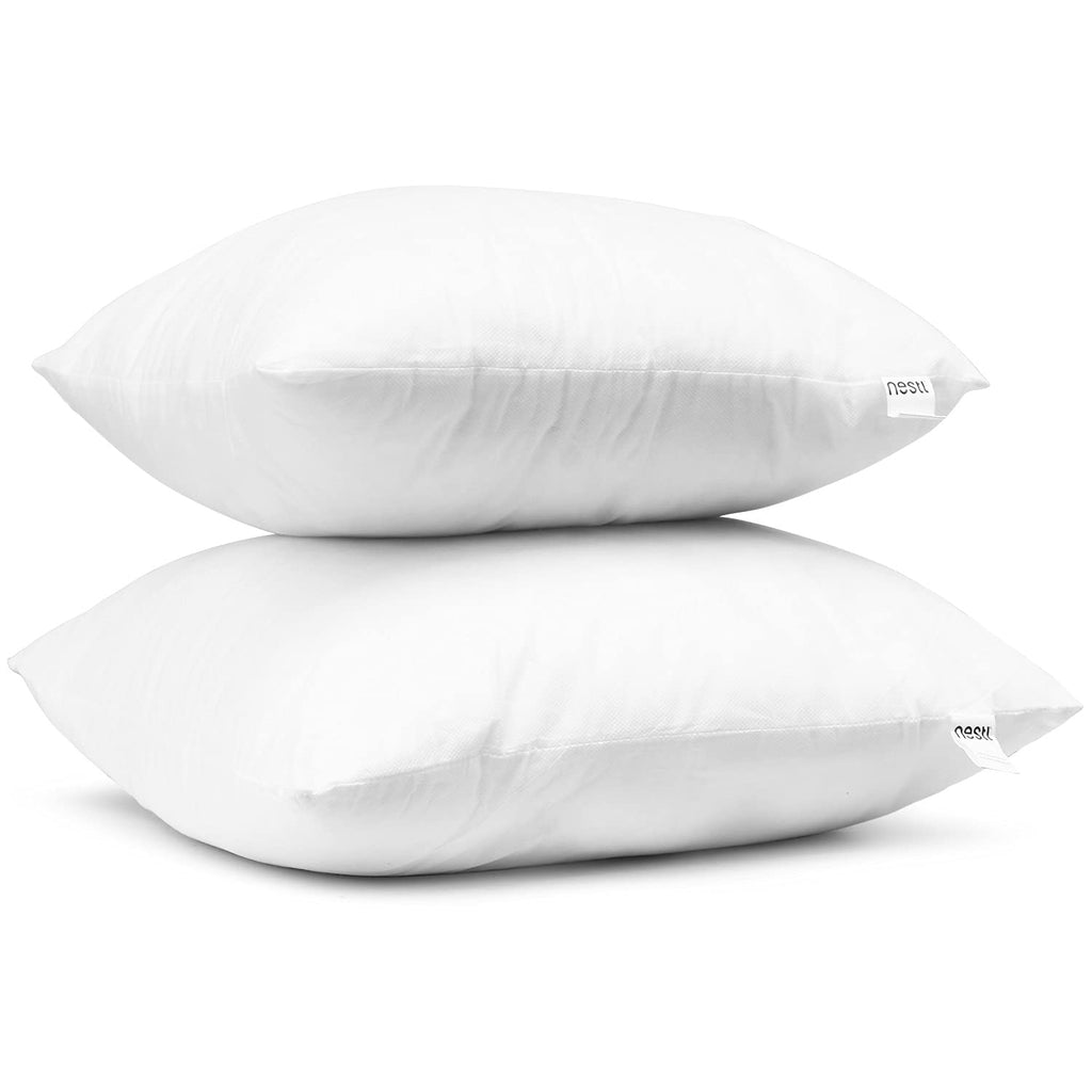 Nestl 26X26 Pillow Inserts - Throw Pillow Insert 26X26, 2 Pack Euro Pillows 26X26, Decorative Euro Pillow Insert 26X26 White, 26 X 26 Pillow Insert, Lumbar Pillow Insert For Bed And Couch