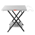 Feasto Outdoor Grill Table, Foldable Pizza Oven Stand & Griddle Stand with Garage Rack & Tissue Holder, Folding Outdoor Prep Tab