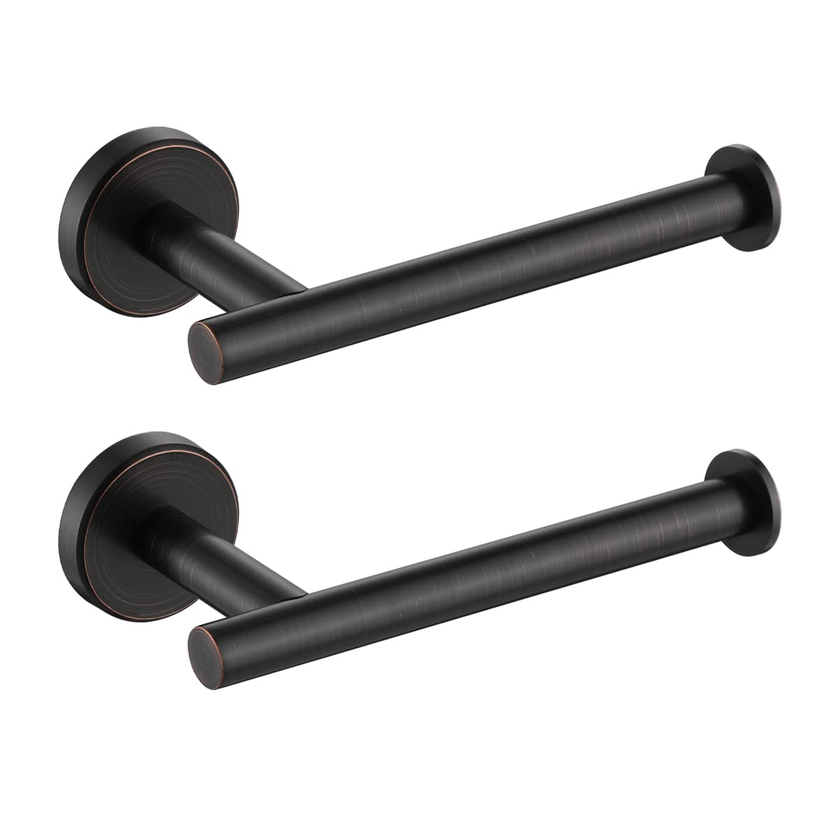 JQK Toilet Paper Holder Oil Rubbed Bronze, 5 Inch 304 Stainless Steel Thick 0.8mm Tissue Paper Dispenser for Bathroom, Hold Mega