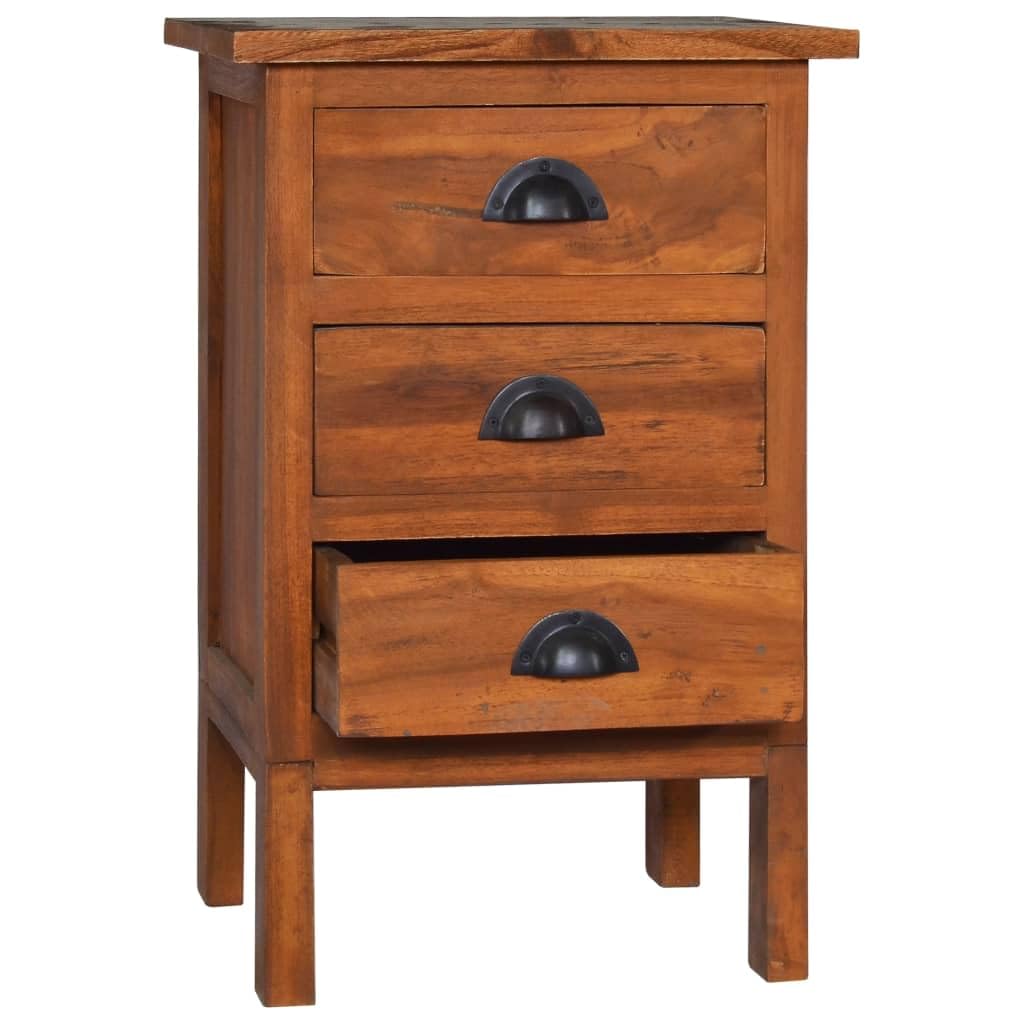 Bedside Cabinet 15.7&quot;x13.8&quot;x23.6&quot; Solid Teak Wood