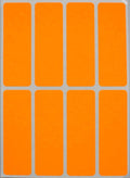 Royal Green 1X3 Labels For Color Coding, Neon Orange Rectangle Stickers To Write On - 40 Pack