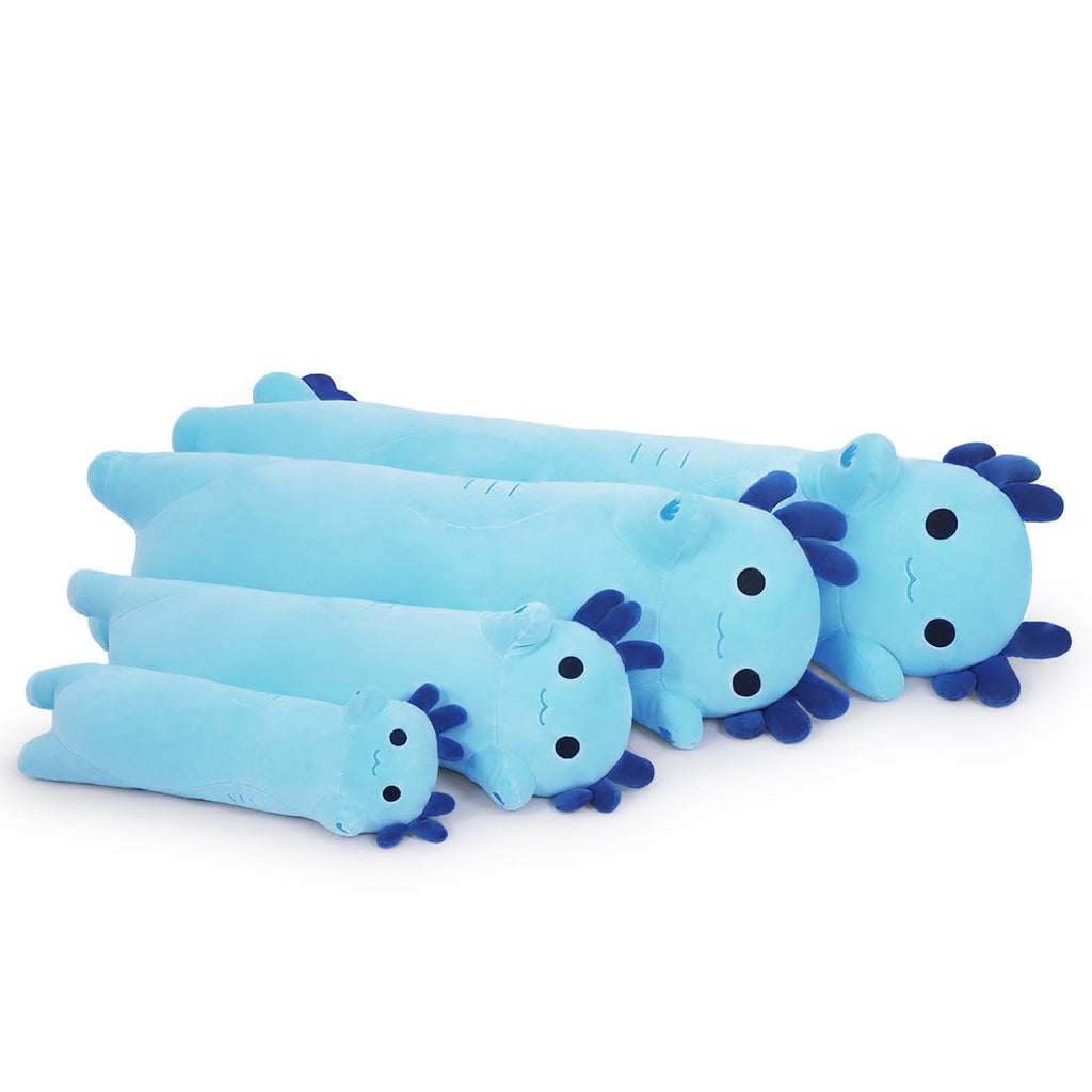 Miaohaha Plush Axolotl Toy 43.3In Stuffed Animal Axolotl Toy Pillow Body Pillow Gift For Kids And Girls(Blue,110Cm/43.3In)