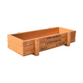 ZOOMELLA Wood Windowsill Planter Sundries Box for Home Decoration Apartment Courtyard Brown|Baskets, Pots & Window Boxes|Home &