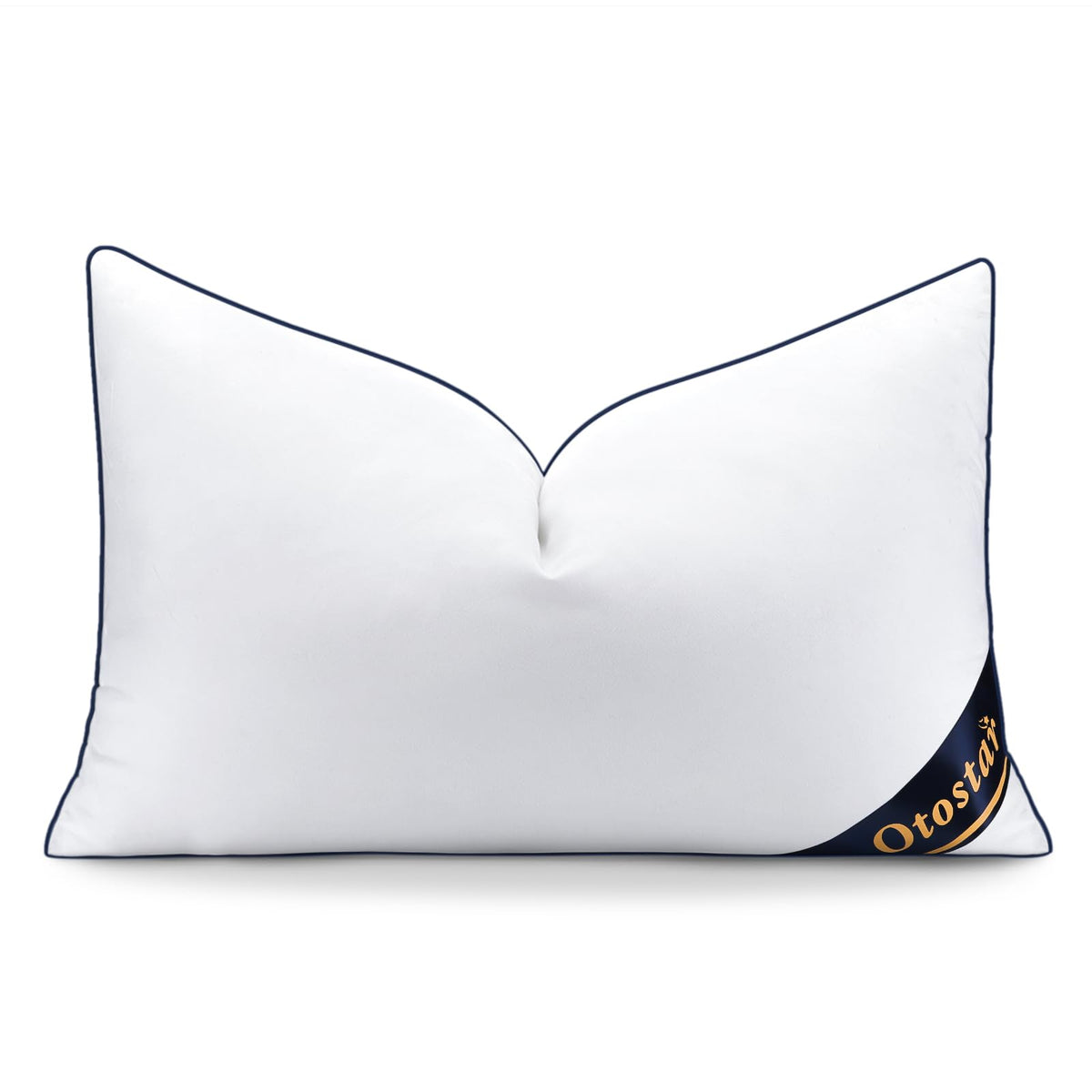 Otostar 12X20 Down Alternative Fill Throw Pillow Insert-100% Cotton Cooling Cover-Soft Fluffy Synthetic Down Pillow Insert-Decor