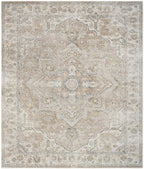 HomeRoots 521800 8 x 10 ft. Beige Oriental Power Loom Washable Rectangle Area Rug