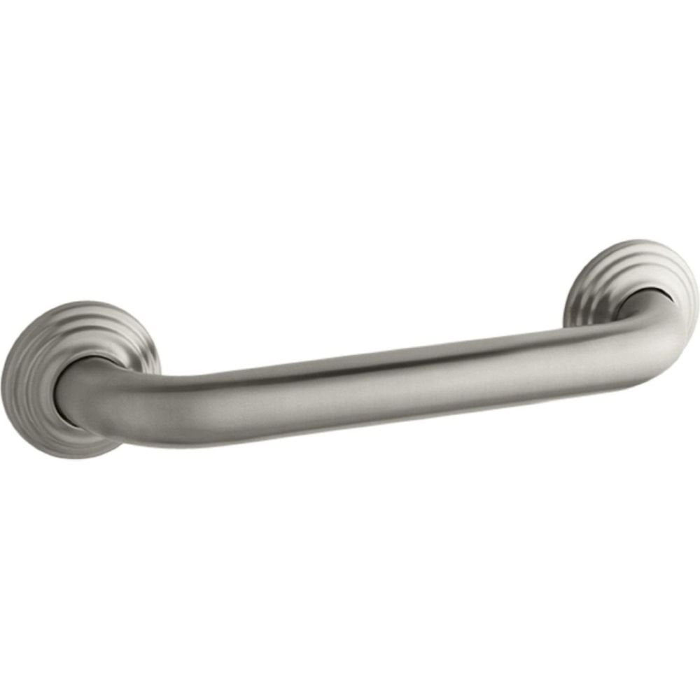 KOHLER K-10540-BN Traditional 12-Inch Grab Bar, Vibrant Brushed Nickel