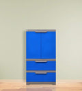 Nilkamal Freedom Fmdr2B With Drawer Plastic Cabinet Blue, 2 Doors