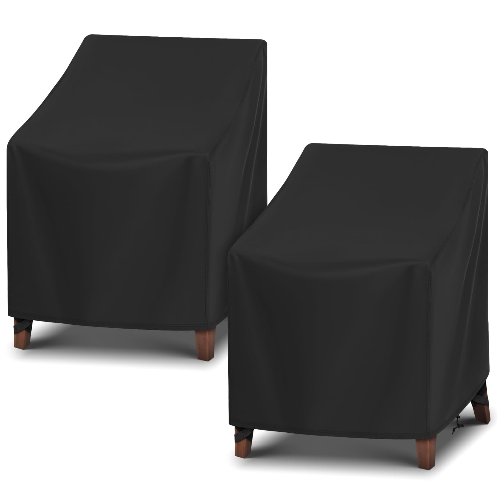 Arcedo Waterproof Patio Chair Covers 2 Pack, Outdoor Lounge Chair Covers, Patio Furniture Covers For Lawn Swivel Rocking Chairs,