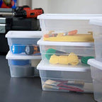 Sterilite Storage Box 13.5'' X 8.3'' X 4.8'', 6 Qt. Clear - Pack Of 4