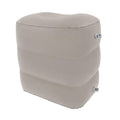 Ujeavette Soft Material Cover Cover Inflatable Footrest Two Air Valves ThreeTier Footrest, Gray