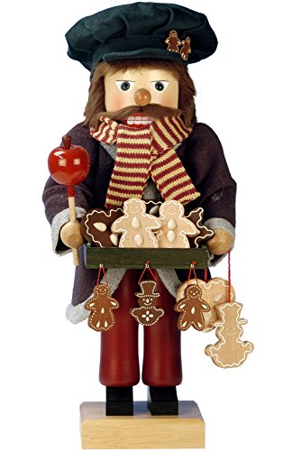 Alexander Taron Importer 0-385 Christian Ulbricht Nutcracker-Gingerbread Vendor-Ltd Edition 1000 Pcs-18 H W X 7.5" D, Brown