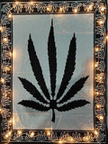 Icc Tapestry Wall Hanging Leaf Poster Hippie Decor Flag Tapestry Collage Dorm Trippy Bohemian Art Psychedelic Small Hippie Rasta