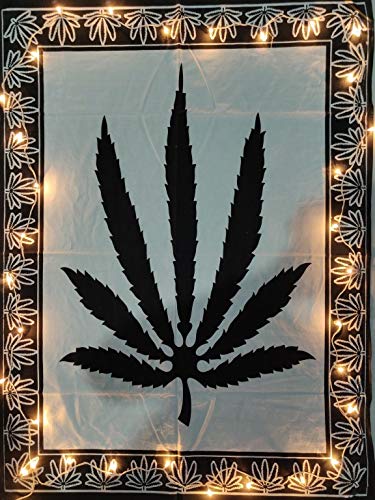 Icc Tapestry Wall Hanging Leaf Poster Hippie Decor Flag Tapestry Collage Dorm Trippy Bohemian Art Psychedelic Small Hippie Rasta