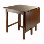Winsome Lynden 29.53-Inch Wood Rectangular Drop Leaf Dining Table, Antique Walnut (94048)