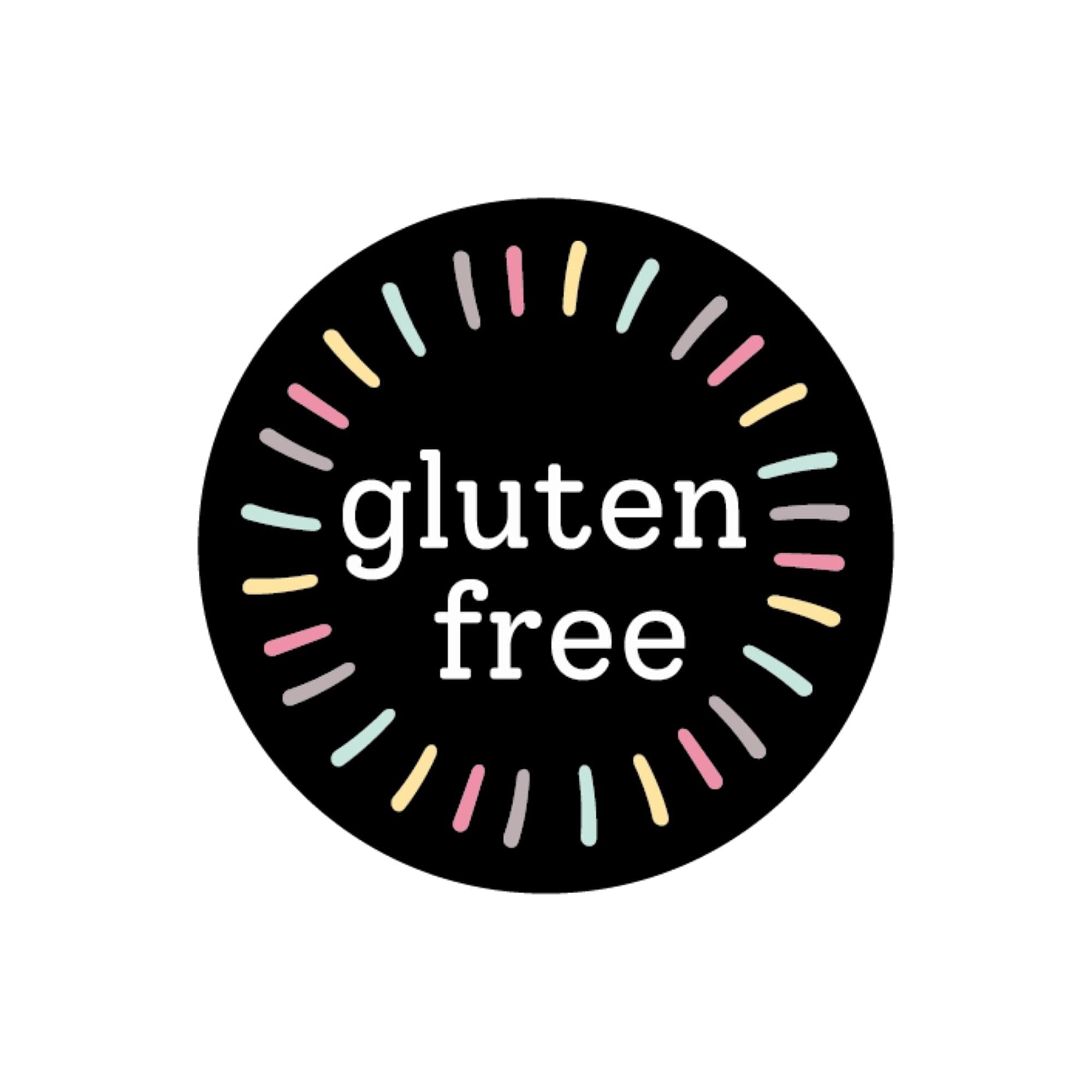 Mobiusea Creation Gluten Free Stickers Roll | 1.5 Inch | Waterproof | 500Pcs Gluten Free Labels For Cookie Cupcake Stickers Home