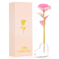 Beferr Valentines Day Gifts for Her Galaxy Rose Glass Flowers with Heart-Shaped Base Eternal Roses Forever Flowers Birthday Gif