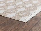 Kosas Home Saugatuck Area Rug, Bedroom, Kitchen Living Room, 2' X 3', Sand
