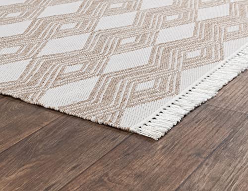 Kosas Home Saugatuck Area Rug, Bedroom, Kitchen Living Room, 2' X 3', Sand