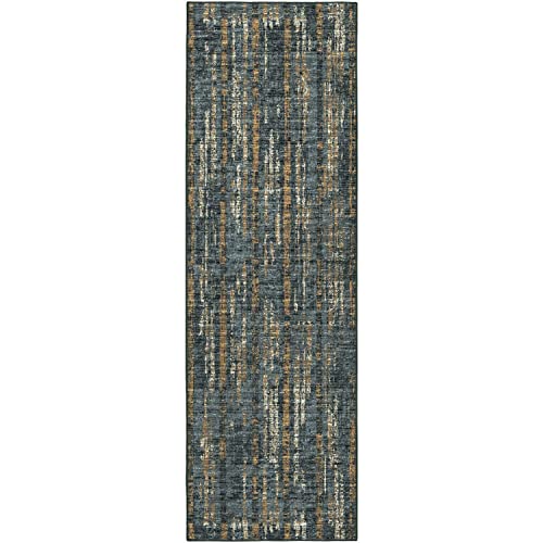 Winslow Wl6 Black Transitional Rug Runner 2' 6&quot; X 12'