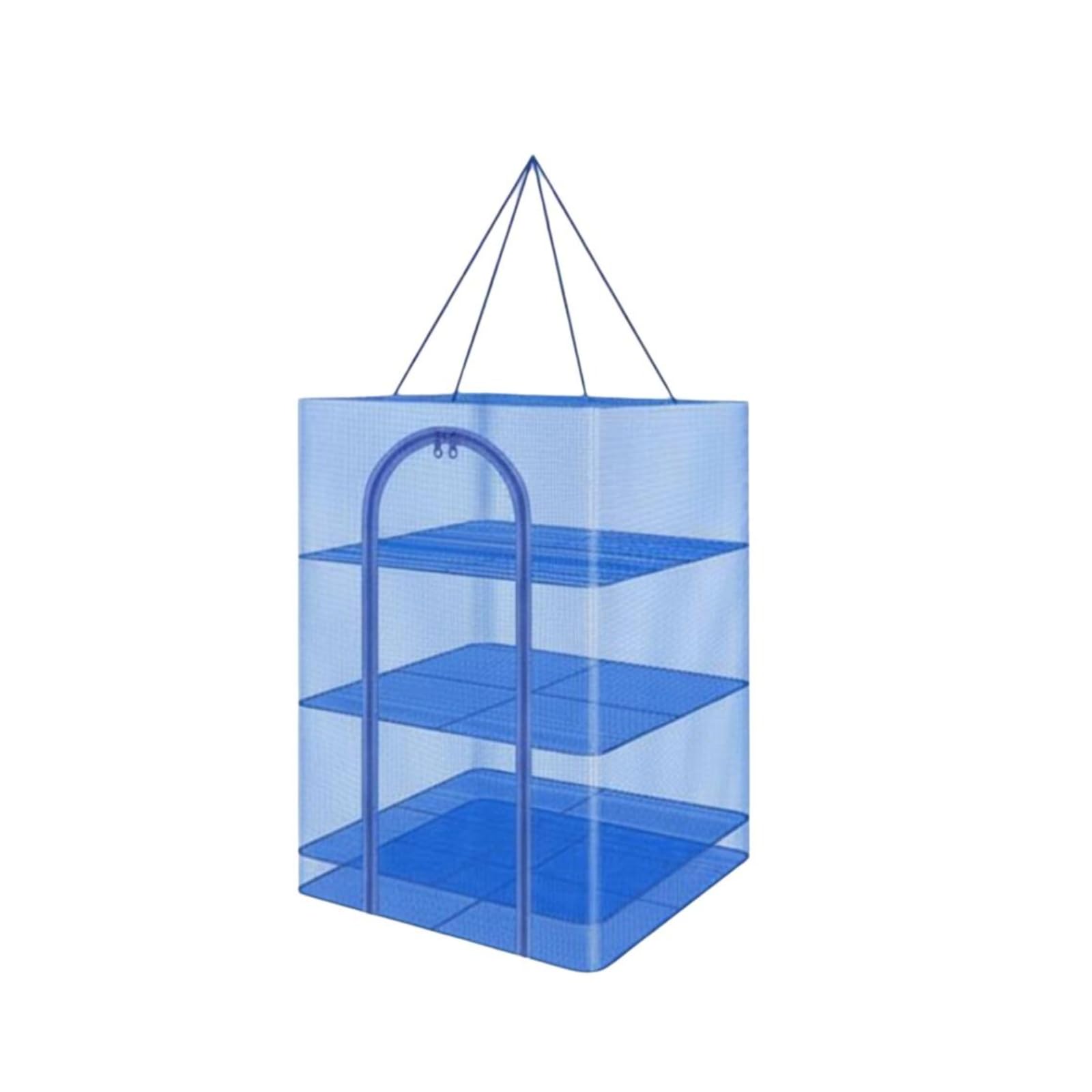 Fabloft Foldable Drying Mesh, Multitier Mesh, Outdoor Indoor Food Rack Cross3L35 * 35 * 65Cm