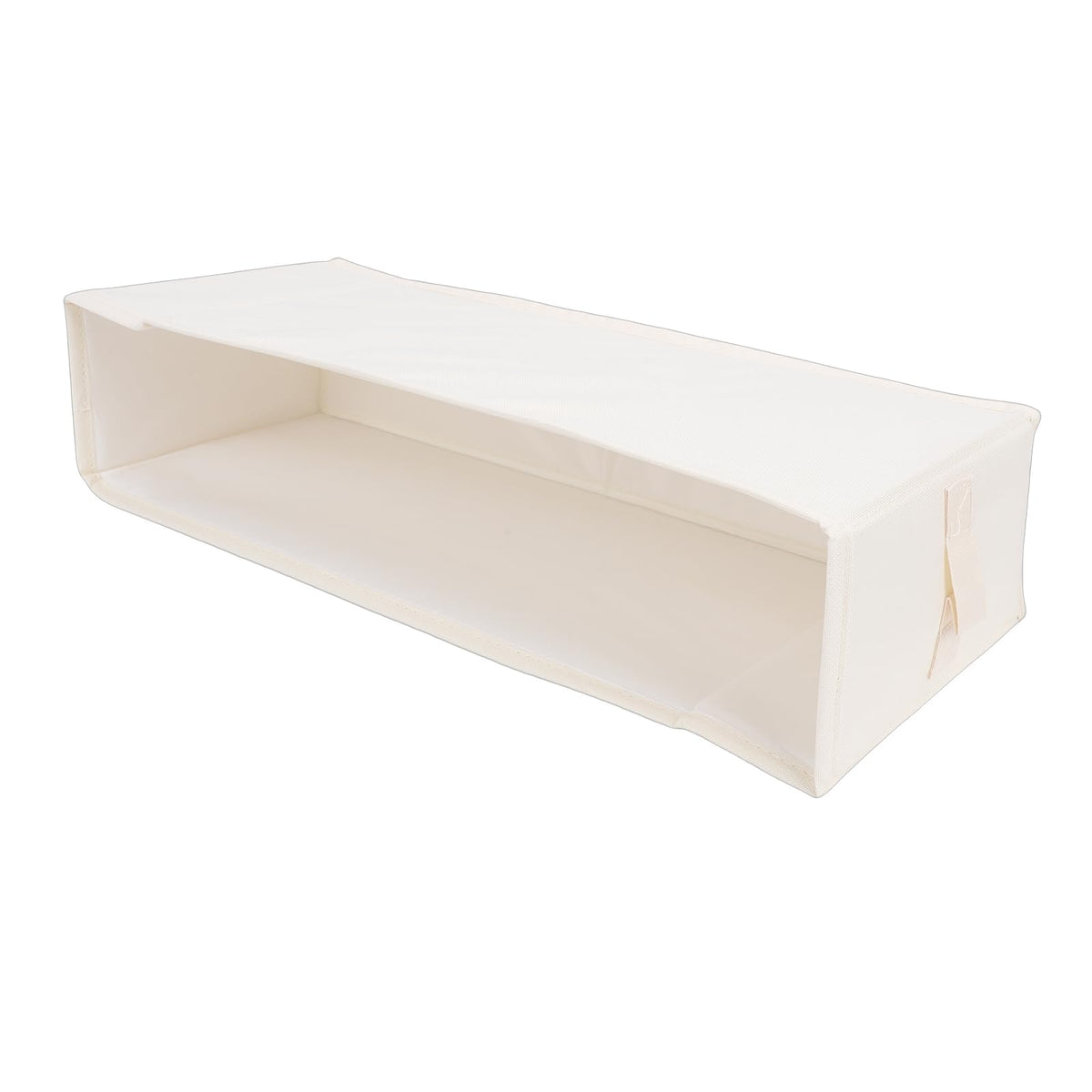 Narrow Storage Basket, Slim Foldable Closet Organizer Bin with Handle and Divider for Closet Shelves 600D Oxford Cloth Rectangul