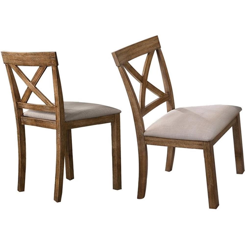 Best Master Furniture Driftwood 2 Pieces Dining Side Chairs
