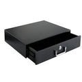 2U Rack Drawer, Designed for 19-inch Network Equipment, Servers or Cabinet Enclosures. Sliding and Lockable Server Rack Drawer F