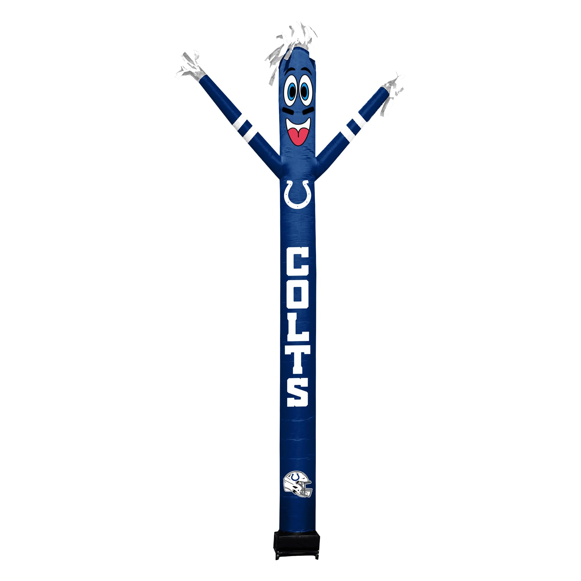 Sporticulture Football Indianapolis Colts Wacky Waving Inflatable Tube Guy with LED Lights & Built-in Blower - 6 x 36 x 96 NFL I
