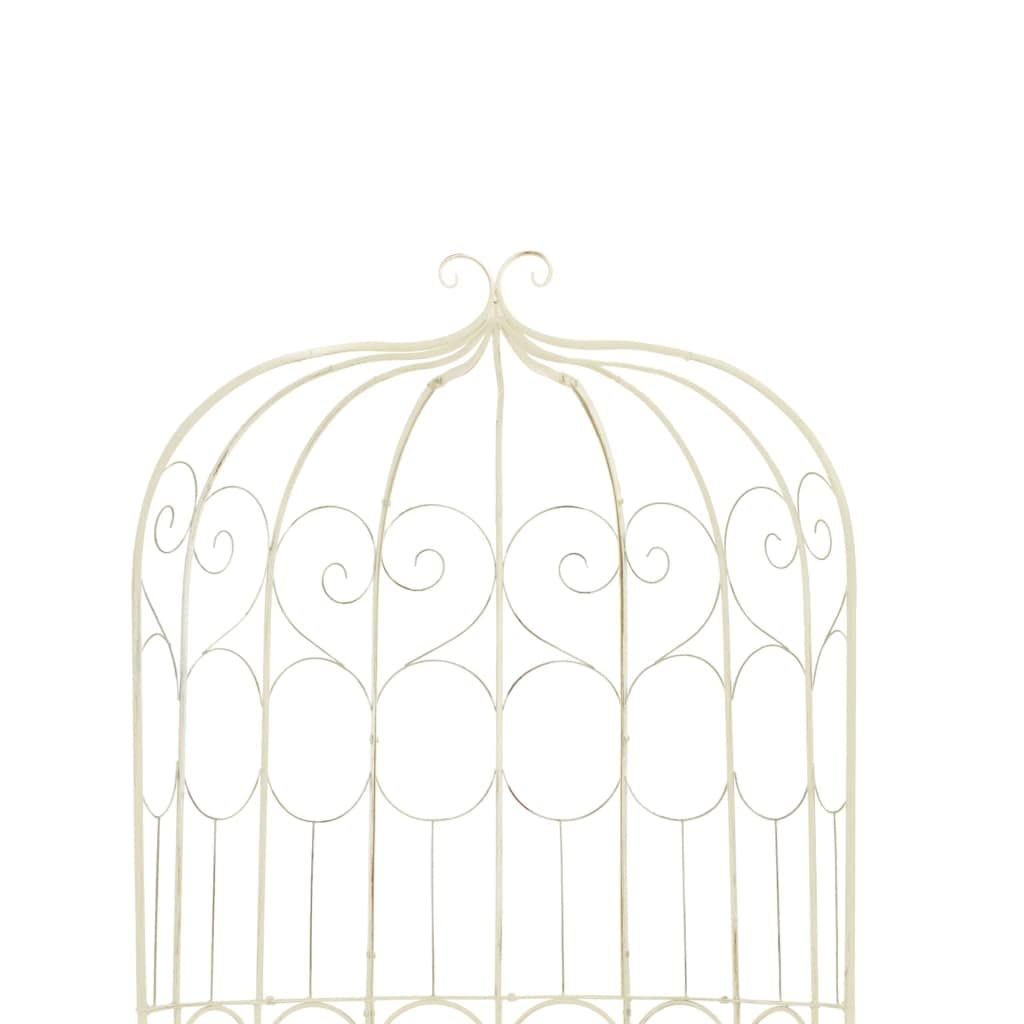 Vidaxl Wrought Iron Outdoor Patio Bench, 37.4' In Antique White | Aesthetic Design | Comfortable Wide Seat | Durable Material | Easy Assembly