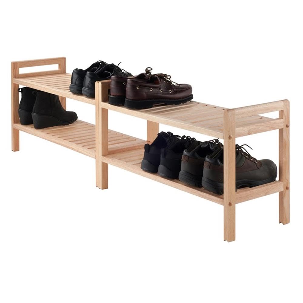 Winsome Mercury Shoe Rack, Natural, 27.24x10.71x32.01