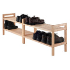 Winsome Mercury Shoe Rack, Natural, 27.24x10.71x32.01