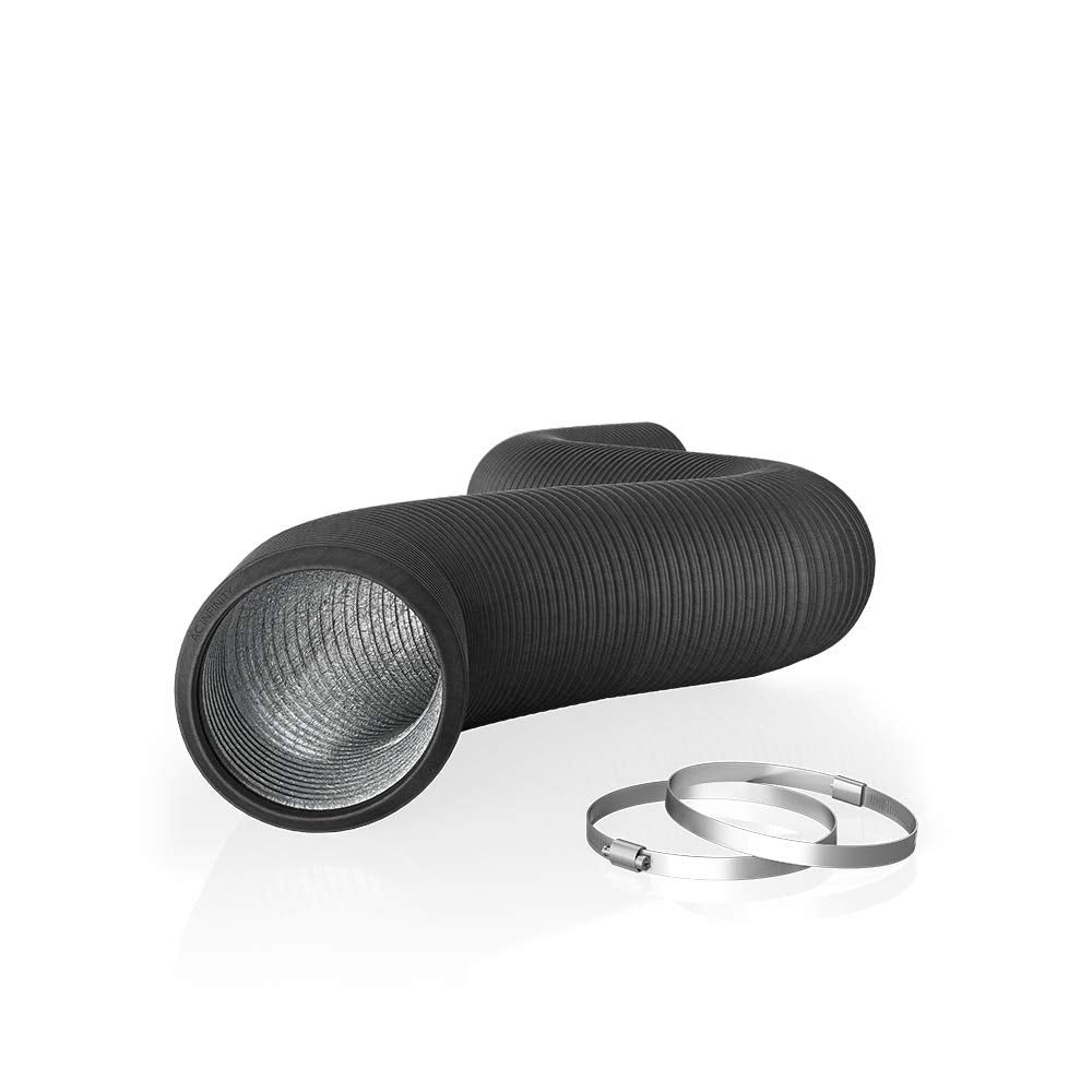 Ac Infinity Flexible 4-Inch Aluminum Ducting, Heavy-Duty Four-Layer Protection, 8-Feet Long For Heating Cooling Ventilation And
